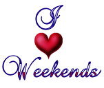 I love weekends - I love the weekends logo