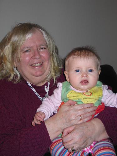 Me and Katie - Me and my granddaughter, Christmas 2007