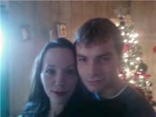 my youngest - my son and his girlfriend at christmas