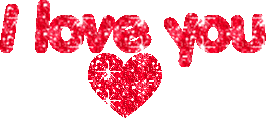 I love you  - An I love you glitter