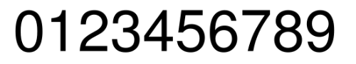 Digits - Numbers from 0-9