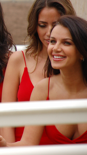 red - sliker red woman
