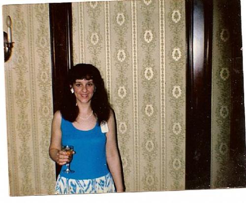 Me, a few years back, at an undercoverwear fashion - looking happy, but nervous