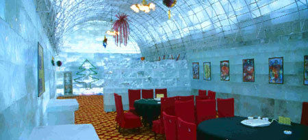 ice restaurant - ice restaurant in Harbin china