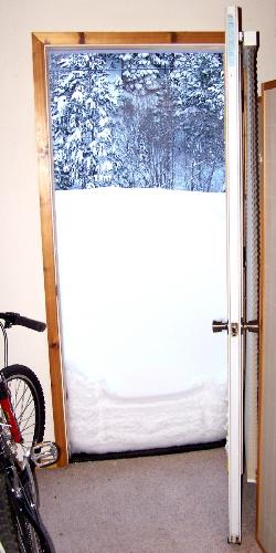 !!! Just Plain Buried!!! - We got about 4 feet (1.3meters) of the white stuff last night! Come on over! The fire is going and the cocoa is hot and the marshmallows are waiting for you! (just remember to bring your shovel to get to the door!!!