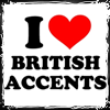 I love British Accents icon - I love British accents icon