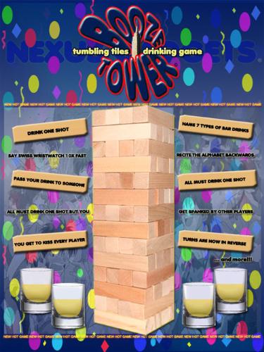 drinking game  - drinking game using a previous game called jenga..