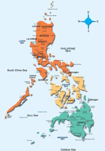 Filipino Dialects - This is an image of the map country of the Philippines regarinds of the different dialects they have.