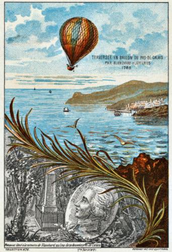 Crossing the Channel - 1st Balloon Flight  - Crossing the Channel - 1st Balloon Flight across the English Channel - January 7, 1785