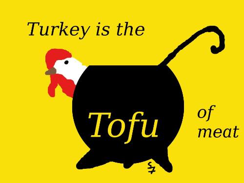 Turkey: The Tofu Of Meat - Turkey's delicate taste can be overwhelmed by other foods, and like tofu, turkey can be used as substitute for other higher priced, higher fat meats.