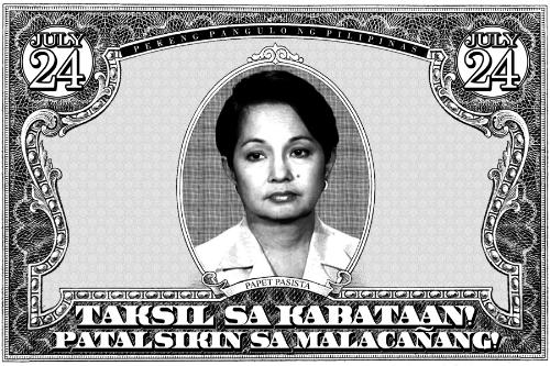 she's not my president - Gloria Macapagal Arroyo