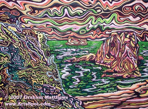 Island Cove Evening - Painting by Graham Matthews at http://www.ArtsSpot.com