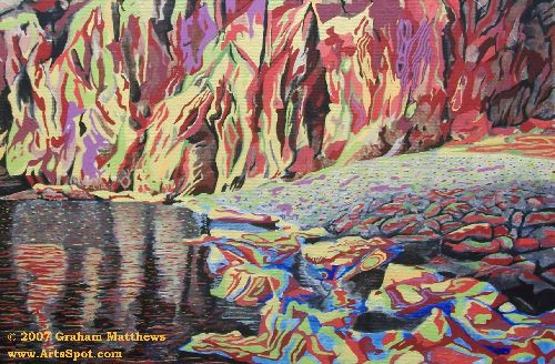 Island Cove Beach - Painting by Graham Matthews at http://www.ArtsSpot.com