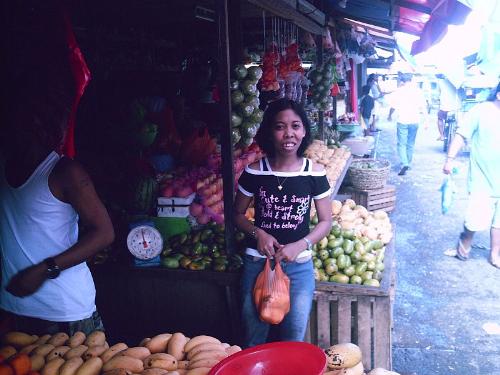 Me in the Market - taken at the market in our place last December