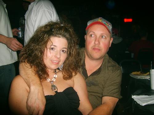 Me and hubby On New Years Eve - Me and my husband on New Years Eve at a local club.