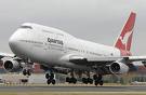 Airplane - A Boeing 747-400 of Qantas Airlines takes-off