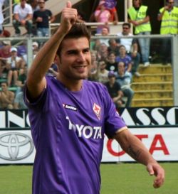Adrian Mutu - Adrian Mutu (born January 8 1979 in Calinesti, Arges County) is a Romanian striker and vice-captain of the Romanian national team, he is currently at Fiorentina. Mutu is considered by many to be the most talented Romanian player of his generation. In December 2005, and again in December 2006, he was awarded the Romanian Footballer of the Year title. He is also a free kick specialist. Adrian Mutu - Adrian Mutu (born January 8 1979 in Calinesti, Arges County) is a Romanian striker and vice-captain of the Romanian national team, he is currently at Fiorentina. Mutu is considered by many to be the most talented Romanian player of his generation. In December 2005, and again in December 2006, he was awarded the Romanian Footballer of the Year title. He is also a free kick specialist.