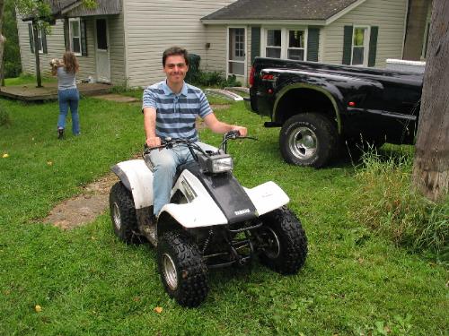 Life is all about riding quads - Me on a quad in Pennsylvania