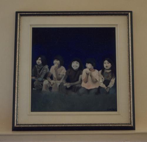 Friendship Circle - This is an oil painting I did of Dene kids from the Norhtwest Territories.