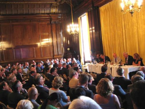 Debating - 'This House believes that the media cannot be trusted to determine the limits of free speech' FREEDOM OF SPEECH AT RCDS   On a sultry Belgravia evening the first of the 2006 Seaford House RCDS debates took place recently.  In introducing the event, Admiral Sir Ian Garnett said 'Their purpose is not only to debate topical issues of relevance to the College syllabus among a distinguished audience, but also to help ensure that the College remains a place of learning and exchange, where Members and guests alike can share knowledge and opinion and where the strategic issues of our day are given an objective and robust airing.'