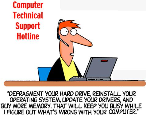 Technical Support - This is an image comic regardings calling technical support for computer related problems. Technical Support - This is an image comic regardings calling technical support for computer related problems.