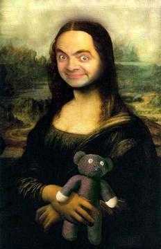 Mona-bean - mr. bean in a monaliza portrait
