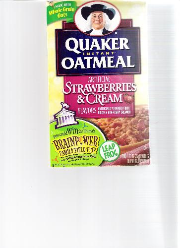 Strawberries & Cream Oatmeal - I don't know what it is about this stuff but I've been craving it almost every night lately.
