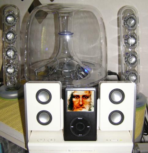 my ipod and Jesus.... - I use my ipod to listen to God's words ...view Bible podcasts, dvds just to live the day..It makes me feel good and spices up my life...