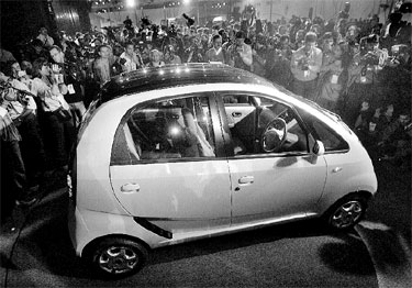 tata nano - Tata unveils world's cheapest car-Nano