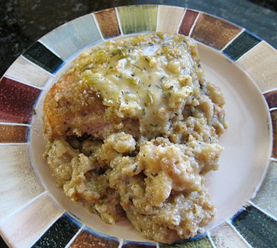 Crockpot Chicken  - Crockpot Chicken and Stuffing Meal