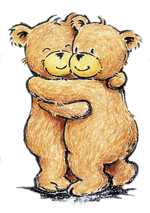 I will hug you for an extra $1. - Two bears hugging. How cute.