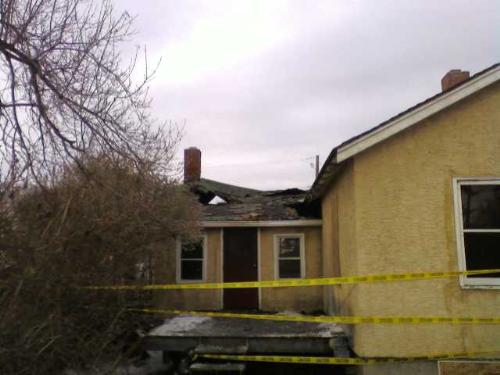 housefire #2 - same house daytime