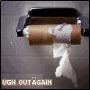 Toilet paper icon - Ugh were out again toilet paper icon