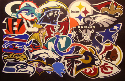 Teams of the NFL - I thought this was a cool image of all the teams in the NFL.