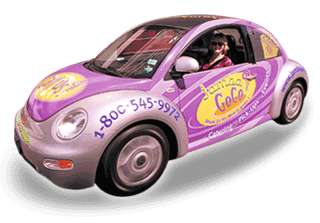 A wrapped car - Driving a car covered with advertising like this do you earn money every month