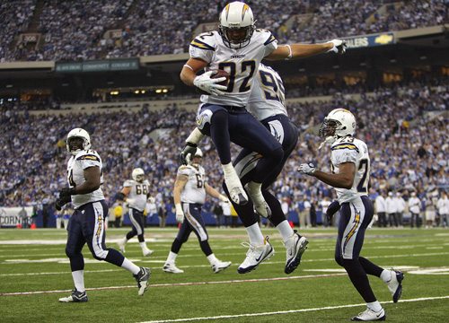San Diego Chargers - This is an image of yesterday's victory of the San Diego Chargers against the Colts.