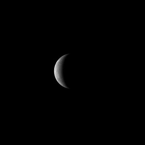 Mercury Jan 14 2008 high resolution - Mercury Jan 14 2008 A recent photo of the planet Mercury, closest planet to the Sun, by the NASA spacecraft Messenger. The Messenger spacecraft is approaching the planet just prior to its 1st flyby of the planet. It will pass only 200 miles above the surface, this will slow the spacecraft a little, this is required for the spacecraft to enter Mercurian orbit on March 18, 2011. Image courtesy, NASA/Johns Hopkins University Applied Physics Laboratory/Carnegie Institution of Washington.