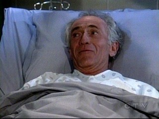 Screencap taken by me on Jan. 14 of GH's AZ - picture of 'crazy' Anthony Zacharra' who is not that crazy, actually talking to Jason from his prison hospital bed.
