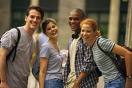 students - a group of stdents having fun