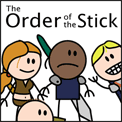 order of the stick - order of the stick characters. this is not everyone and actually shows only the top of belkar's head.