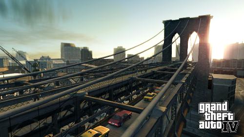 gta-iv - GTA-IV : 'A graphics boost' . Image of a beautiful bridge