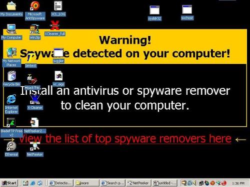 Computer Viruses - This is an image example of what can happen when your computer is infected with viruses.