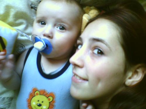 Me & Bubs - Me & Bubs. Bubby is about 6 months old.