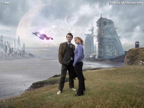 The Doctor and Rose - Rose and Doctor from 2006 episode 'New Earth'