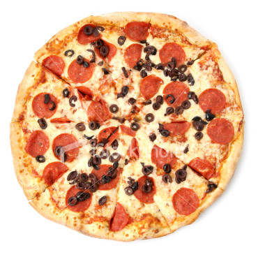 Pizza Olive - Pizza with a delecious topping of olives
