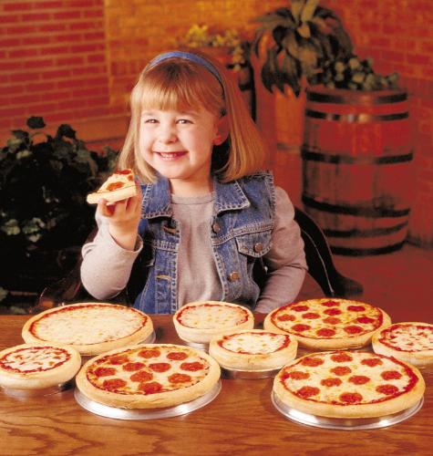 Kid's Pizza - A girl enjoying Pizza 'Kid's Pizza'
