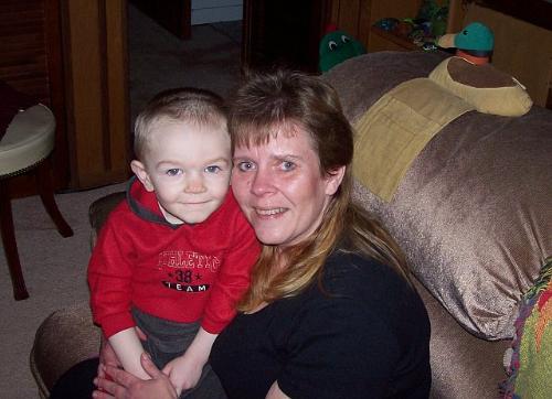 Happy Birthday Caleb - My grandson Caleb and me (grandma) at his 2nd birthday party.