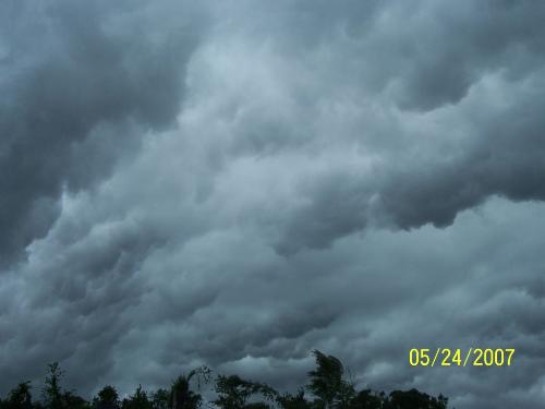 clouds - took this outside my house