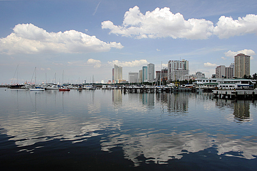 manila harbour - manila harbour, roxas boulevard, philippines