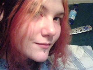 an older pic of me - this pic is from when i wanted to dye my hair blue, but I had to bleach out the other colors from my hair first. this was the result of the bleaching. maybe i should have kept it this way